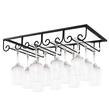 Under counter stemware online rack